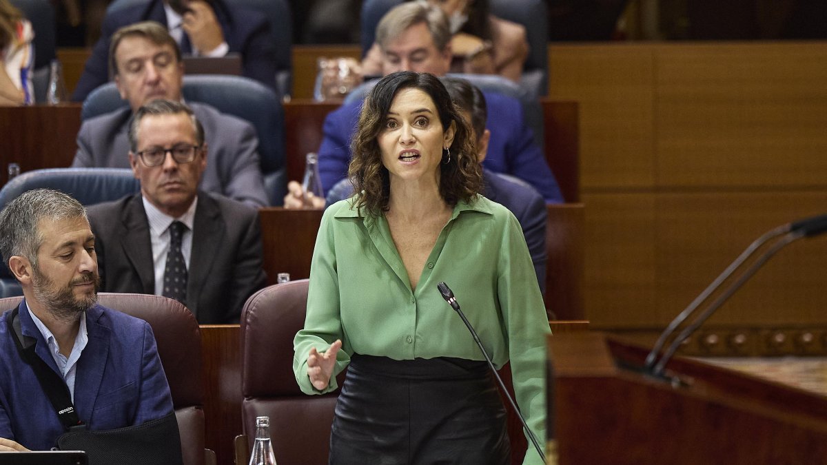 La presidenta de la Comunidad de Madrid, Isabel Díaz Ayuso