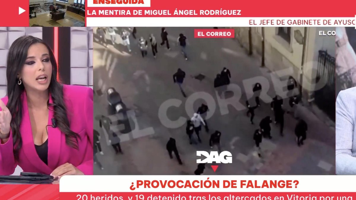 Sarah Santaolalla, 4.625 € al mes, pide cancelar a Vox por decir que Sánchez es muy malo