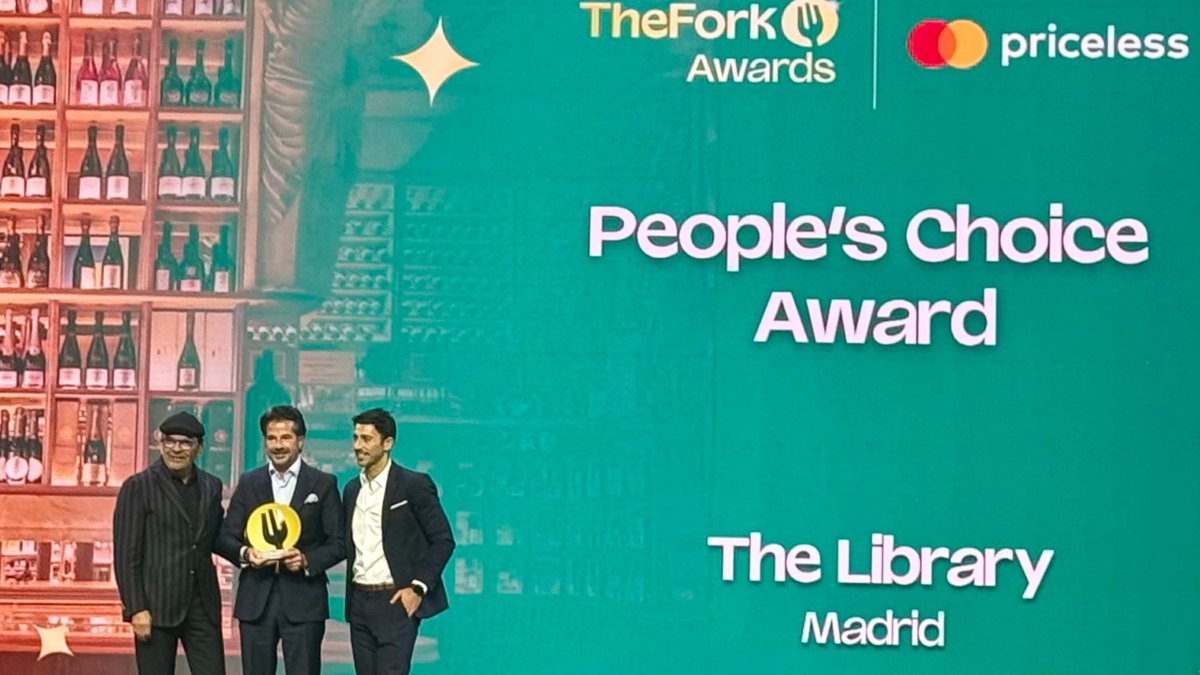 El restaurante The Library, ganador del People’s Choice Award en los TheFork Awards 2024.