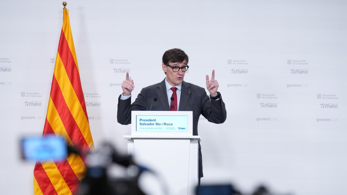 El presidente de la Generalitat de Cataluña, Salvador Illa