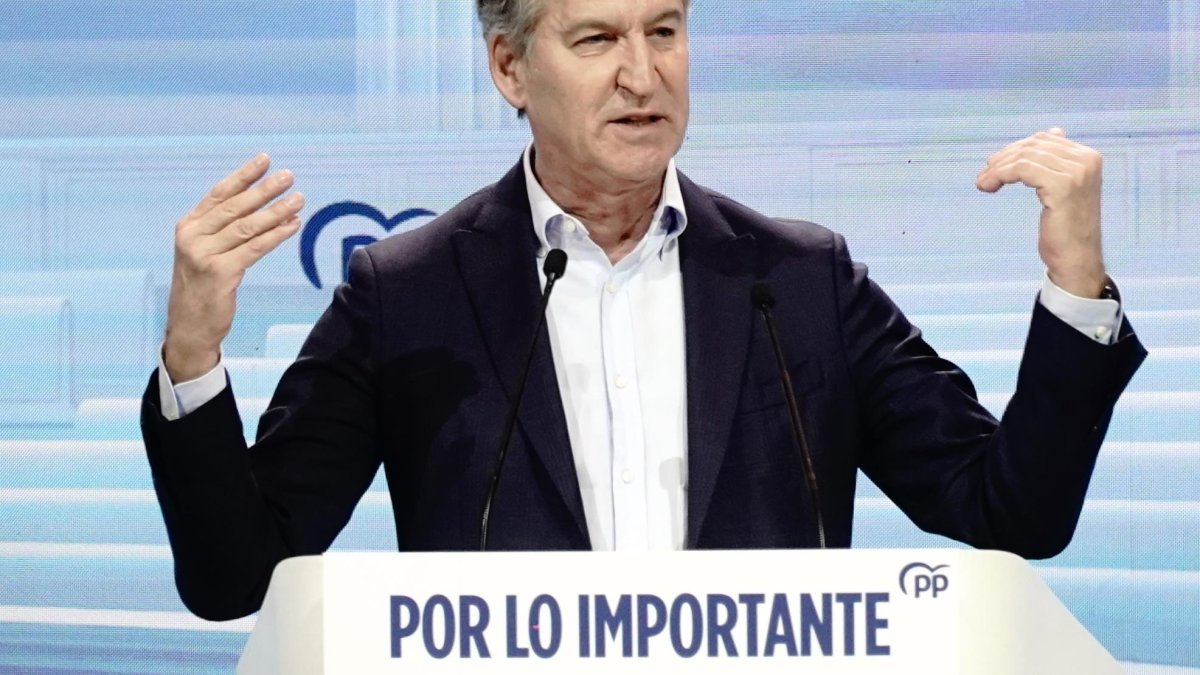 Alberto Núñez Fejóo, en la Interparlamentaria del PP