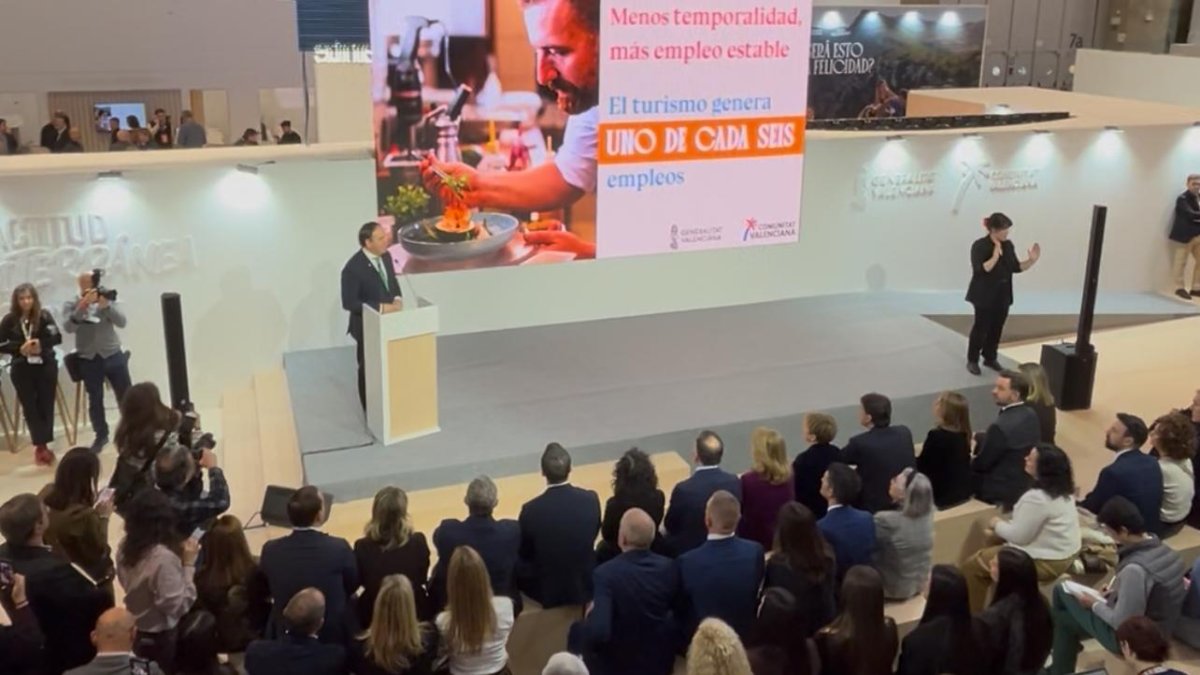 Juanfran Pérez Llorca, president de la Generalitat, en Fitur