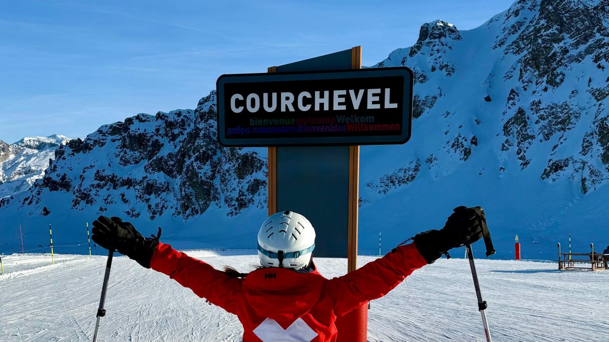 Courchevel se vive así: horizonte blanco y sensación de cima.