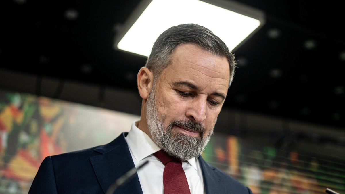 El presidente de VOX, Santiago Abascal.