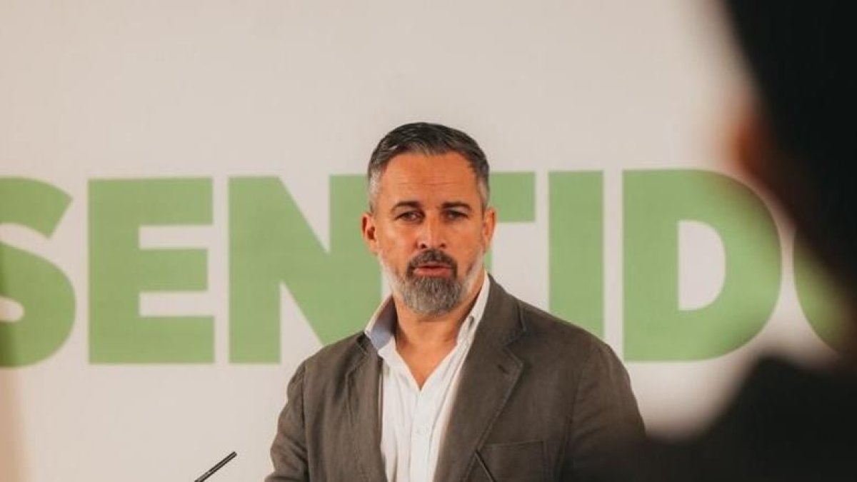 El líder de Vox, Santiago Abascal