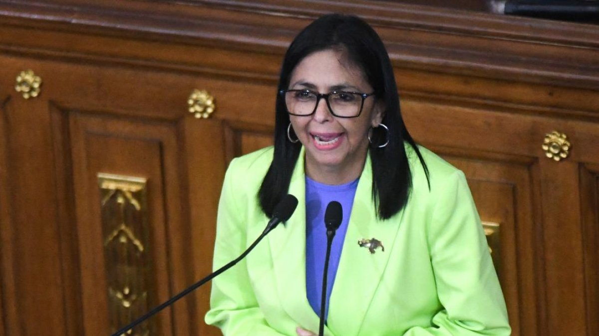 La presidenta encargada de Venezuela, Delcy Rodriguez