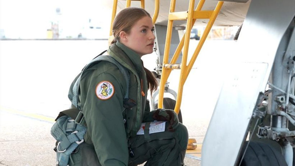 Un detalle en el uniforme de Leonor lia el ‘gran pollo’ al final de su vida militar
