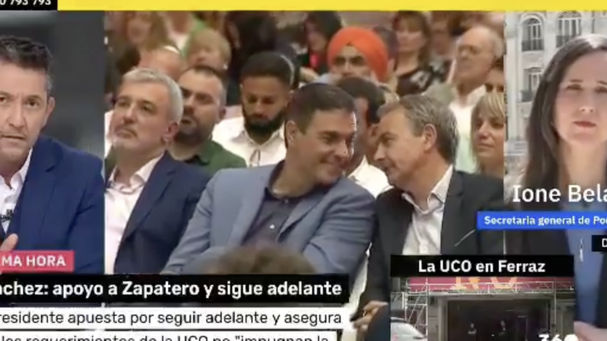 El pánico de Javier Ruiz en pleno directo ante la bomba de Podemos para tumbar a Pedro Sánchez