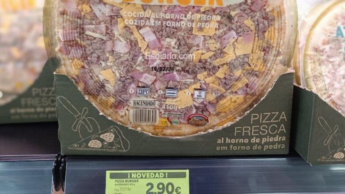 Novedad en Mercadona: Nueva pizza Burger por menos de 3 €