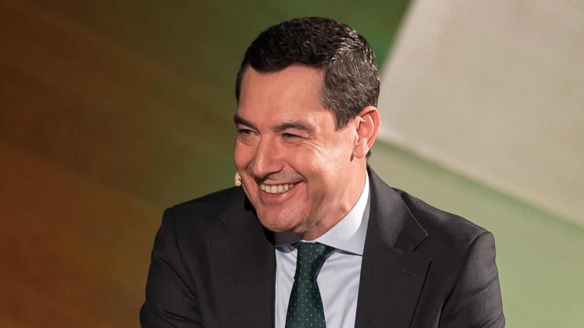 El presidente de la Junta de Andalucía, Juanma Moreno