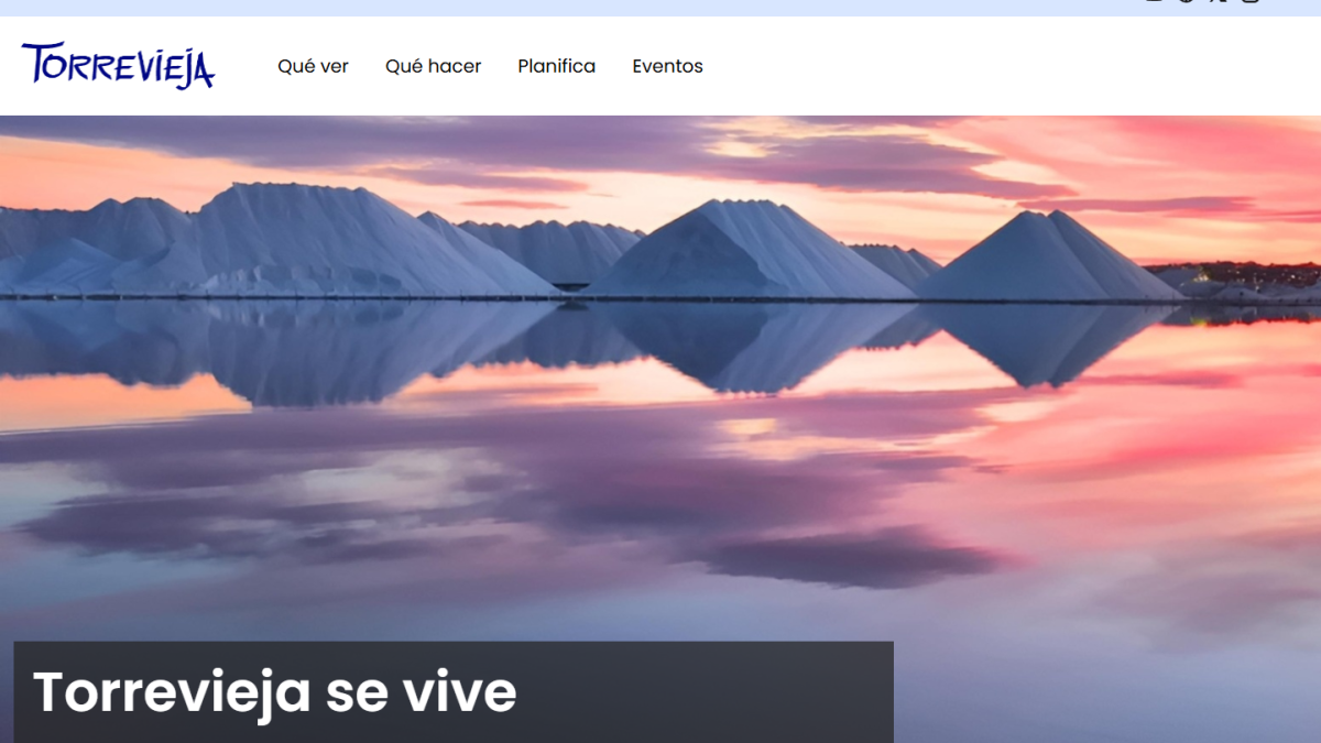 La nueva web local de Turismo que quiere promocionar a Torrevieja como un destino más competitivo