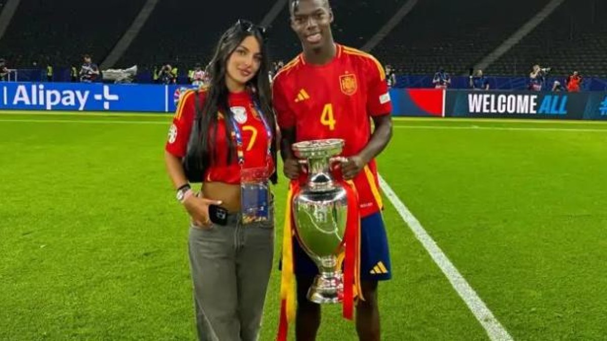 Quién es Ainhi García, la novia de Nico Williams que ha emocionado al futbolista en pleno Mundial