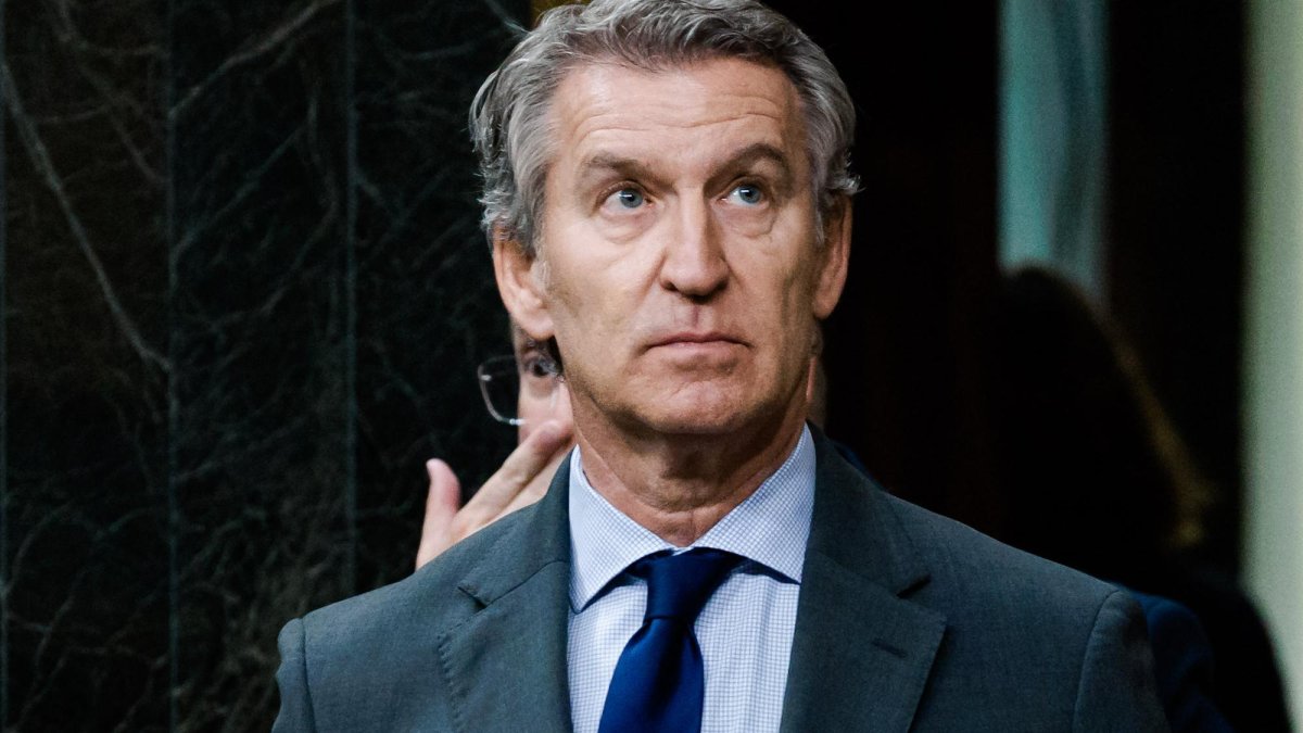 El presidente del Partido Popular, Alberto Nuñez Feijóo