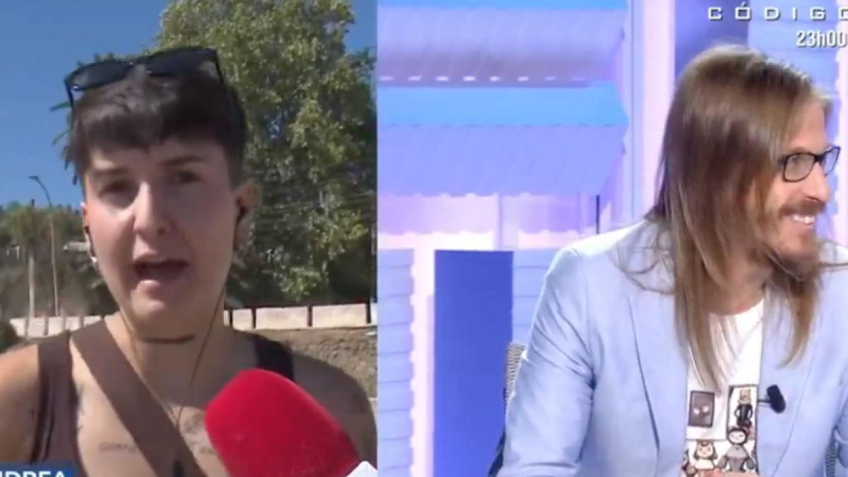 Andrea la persona que cuenta la situción en Ceuta y Pablo Fernández