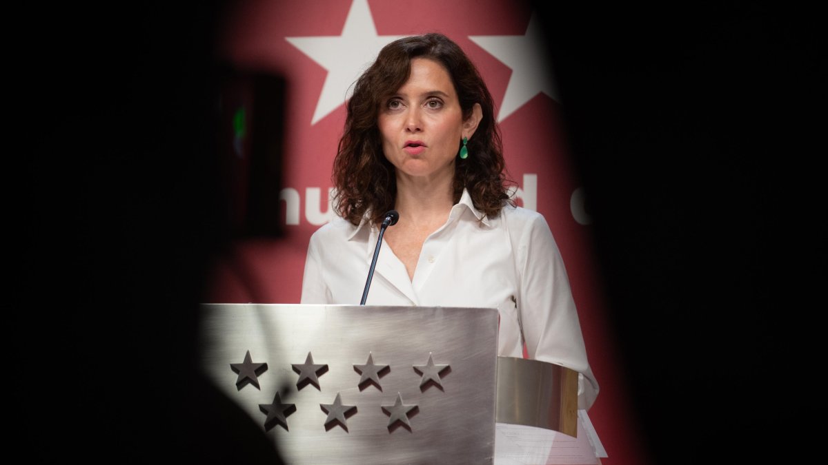 La presidenta de la Comunidad de Madrid, Isabel Díaz Ayuso