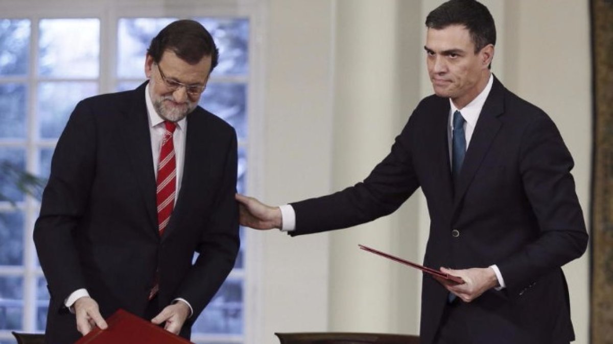 Rajoy y Sánchez: los dos se juegan su futuro el 20D, pero uno más que otro.