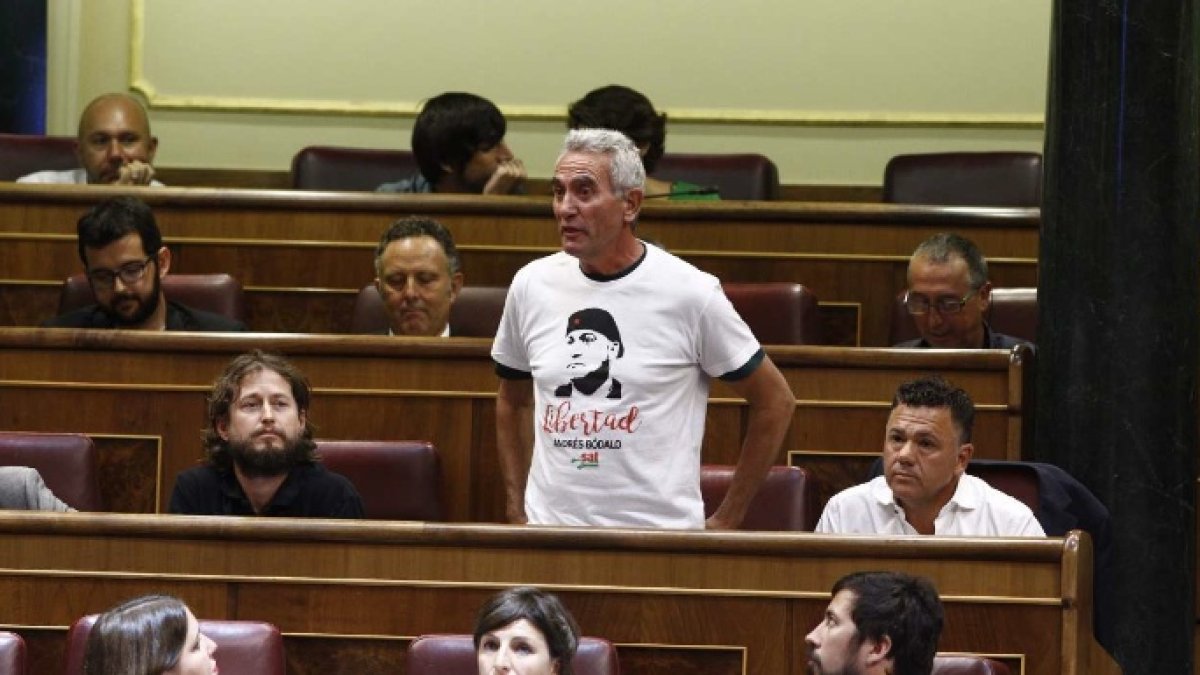 El polémico diputado de Podemos, Diego Cañamero