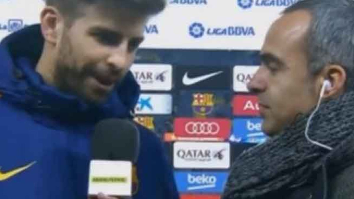 El jugador del Barcelona, Gerard Piqué, volvió a levantar ampollas con su ironía.