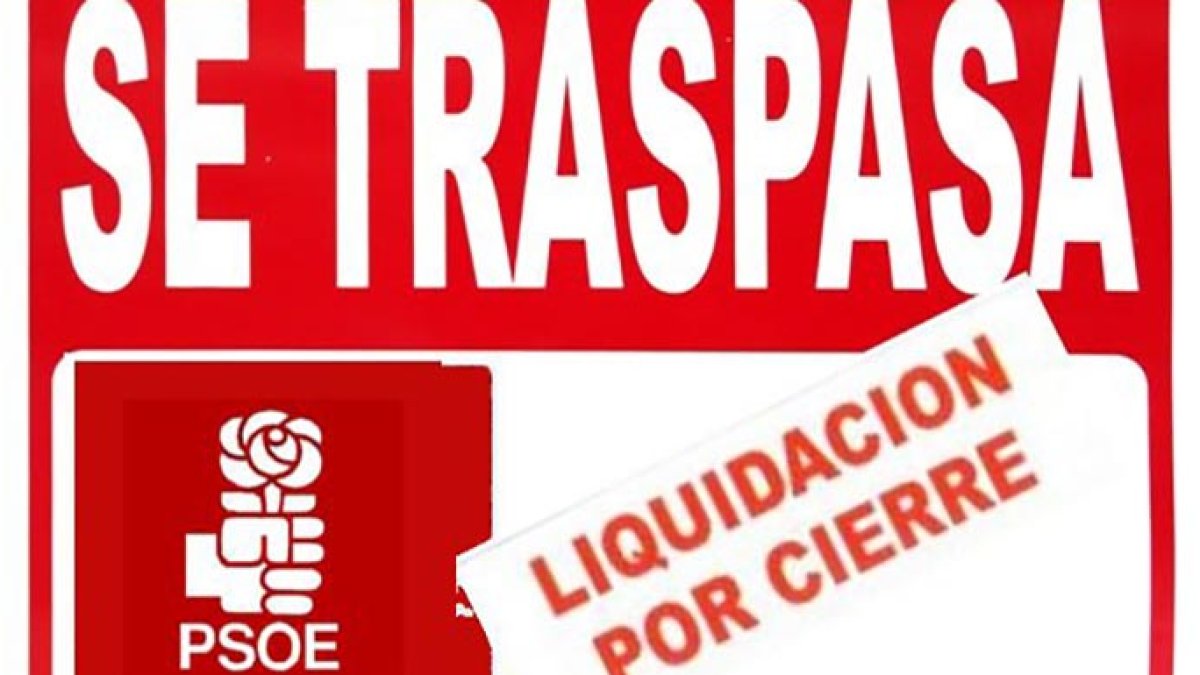 Imagen sobre el Partido Socialista que circula por las redes sociales ante los primeros escrutinios.