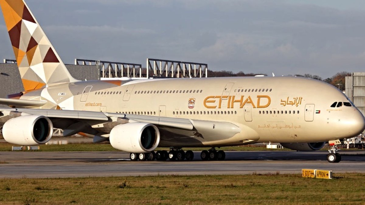 Un avión de la compañía Etihad Airways.