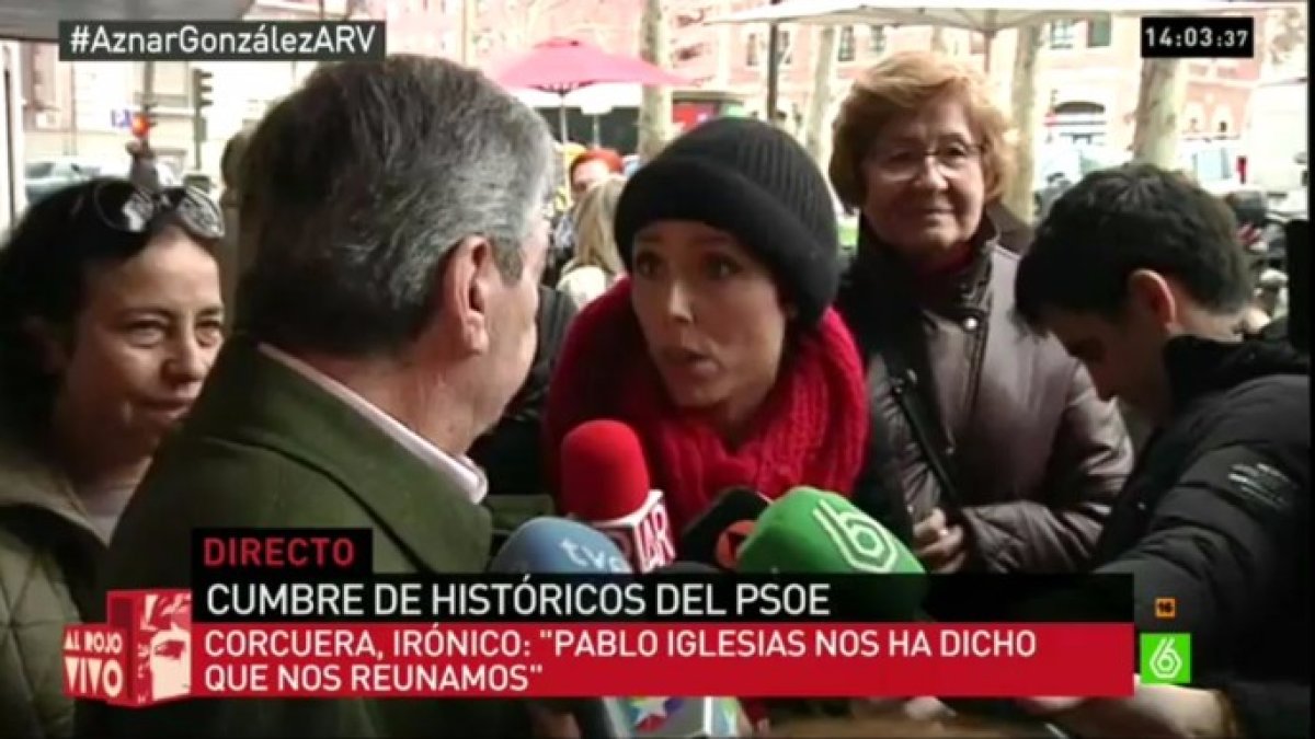 Las cámaras de La Sexta grabaron el enfrentamiento en riguroso directo.