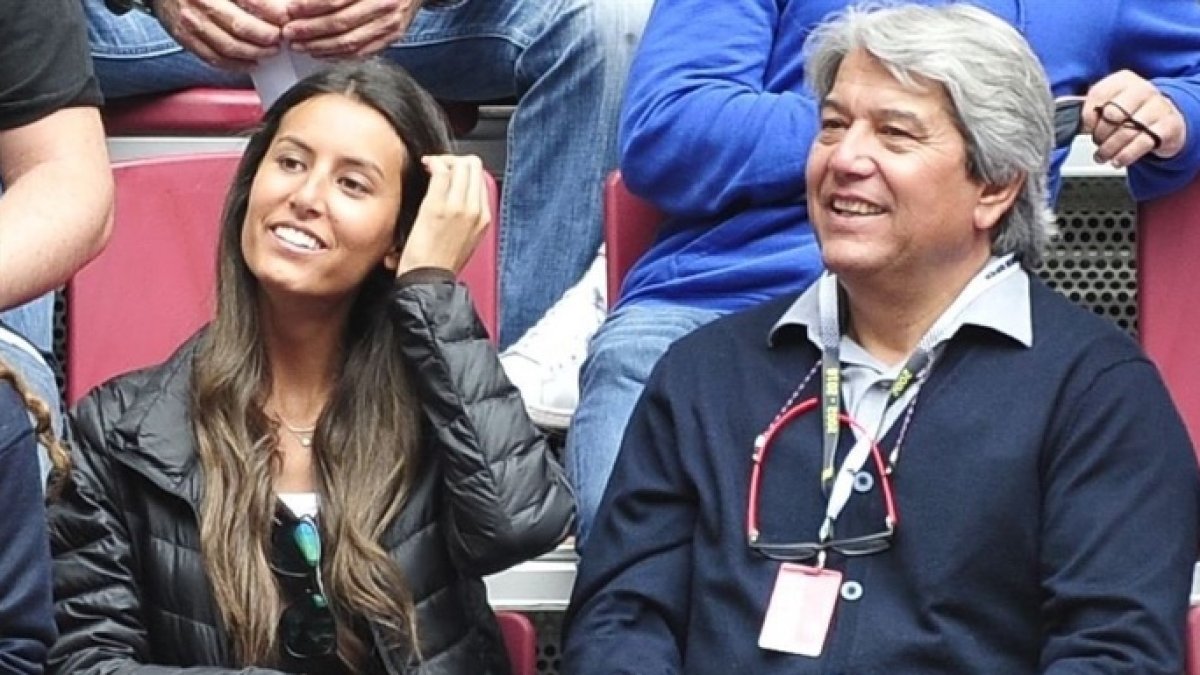 Ana Boyer en uno de los partidos de Fernando