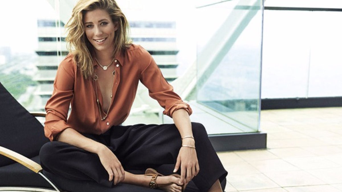 La tenista española Garbiñe Muguruza, número dos del mundo, posó para Elle en 2015.