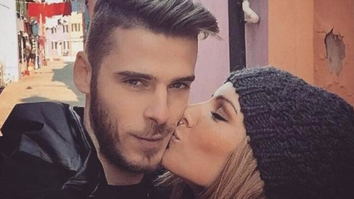 La pareja formada por el futbolista David De Gea y la cantante Edurne.