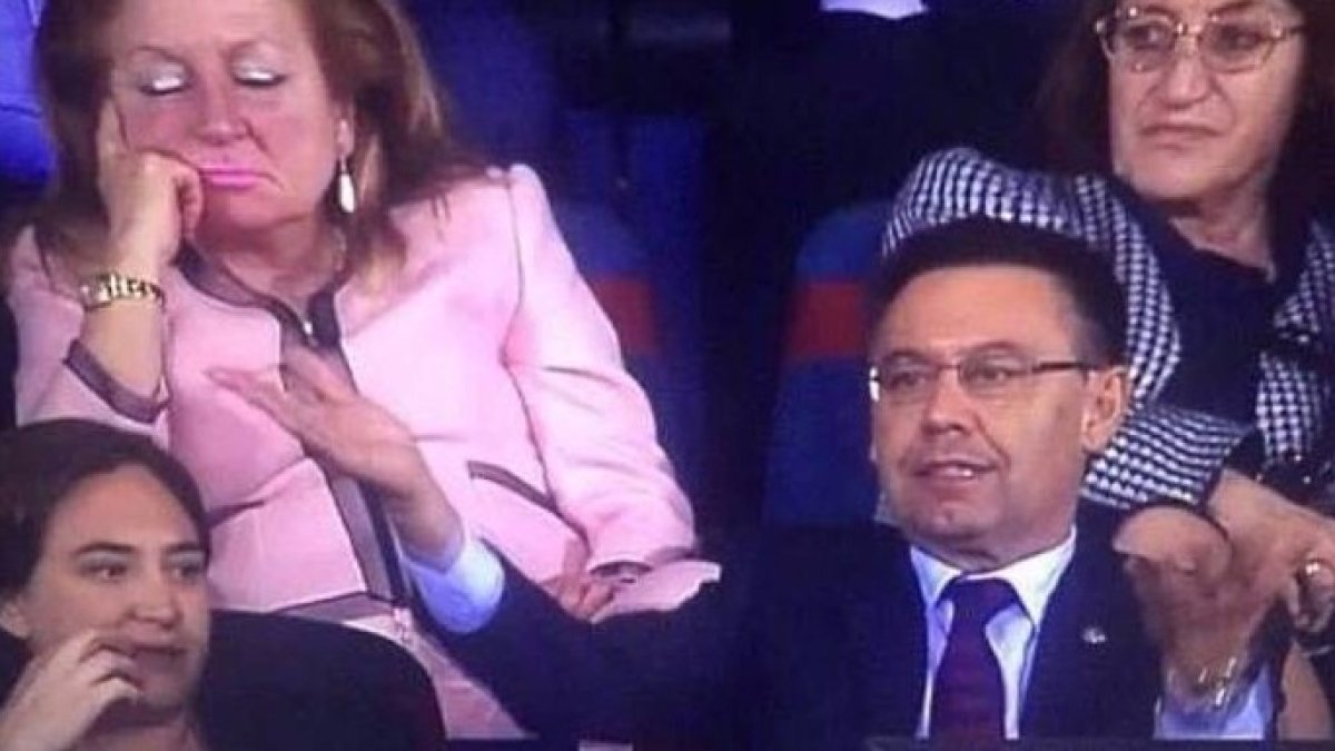 Sus caras de hastío durante al partido la convirtieron en