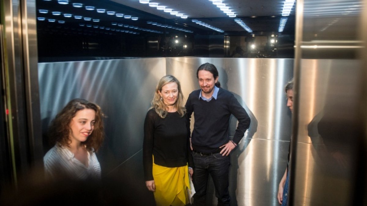 Pablo Iglesias arropa a Victoria Rosell