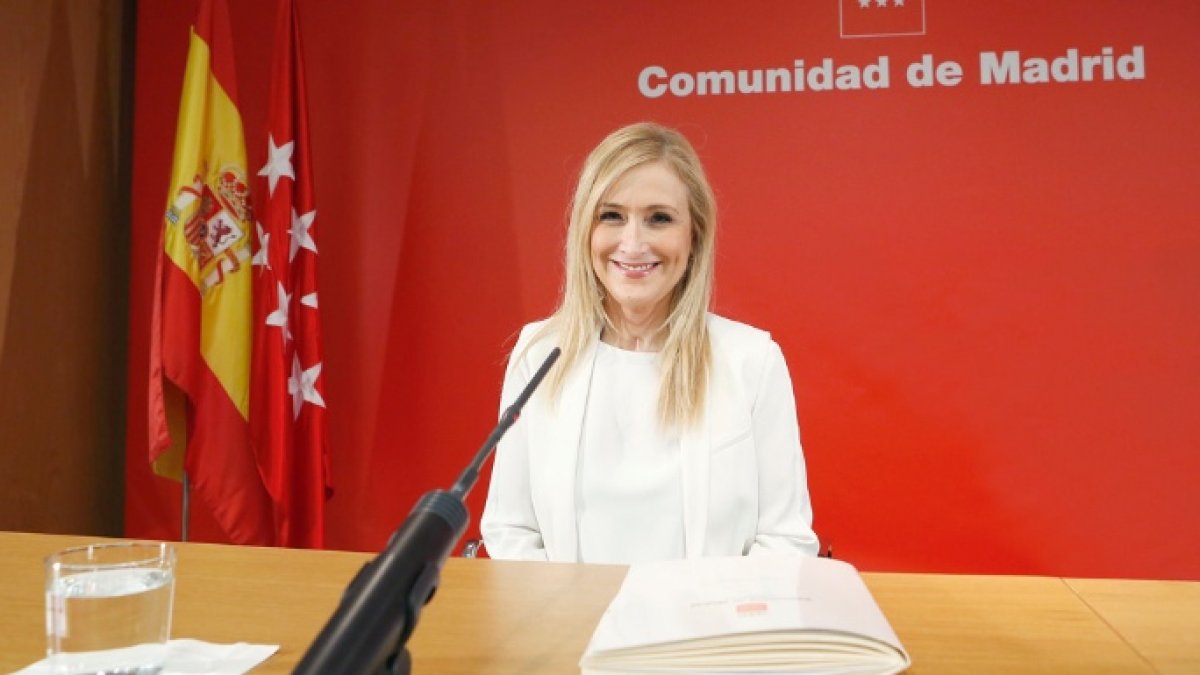 La presidenta de la Comunidad de Madrid, Cristina Cifuentes