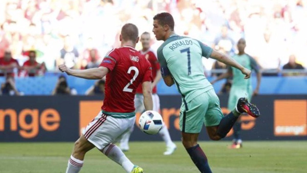 El taconazo de Cristiano Ronaldo que terminó en gol.