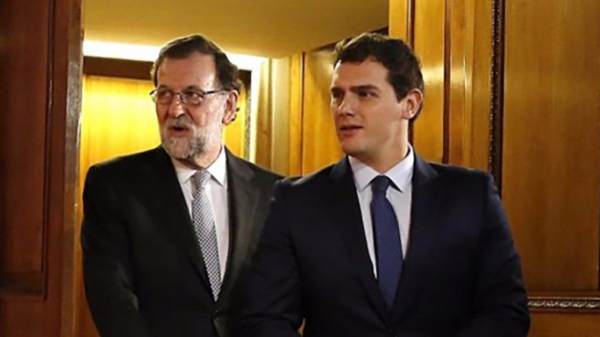 Albert Rivera y Mariano Rajoy.