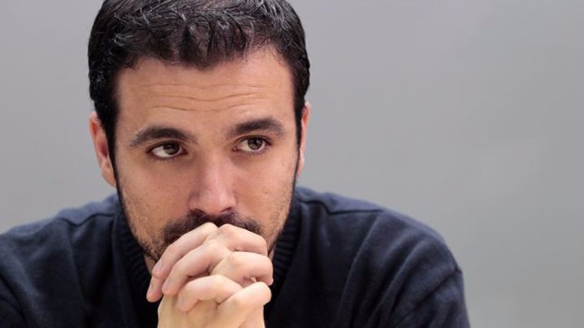 El líder de Izquierda Unida, Alberto Garzón.