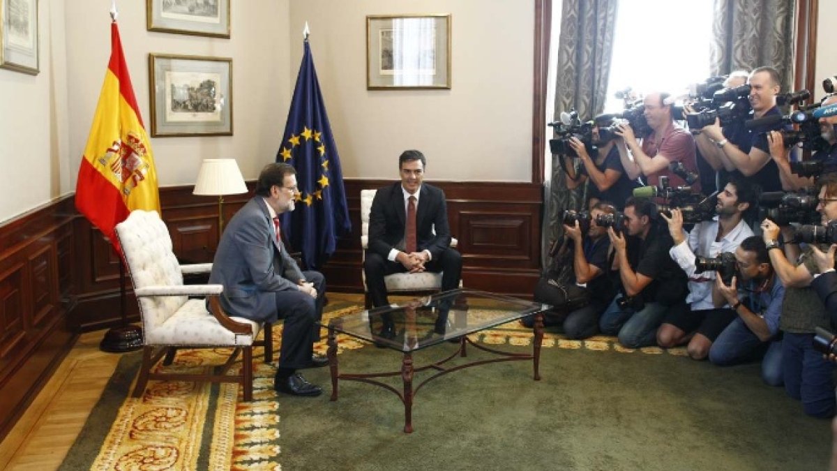 Rajoy y Sánchez, este miércoles, acaparando todos los