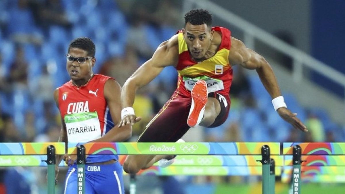 El gesto con la bandera española del medallista Ortega que no pasó desapercibido