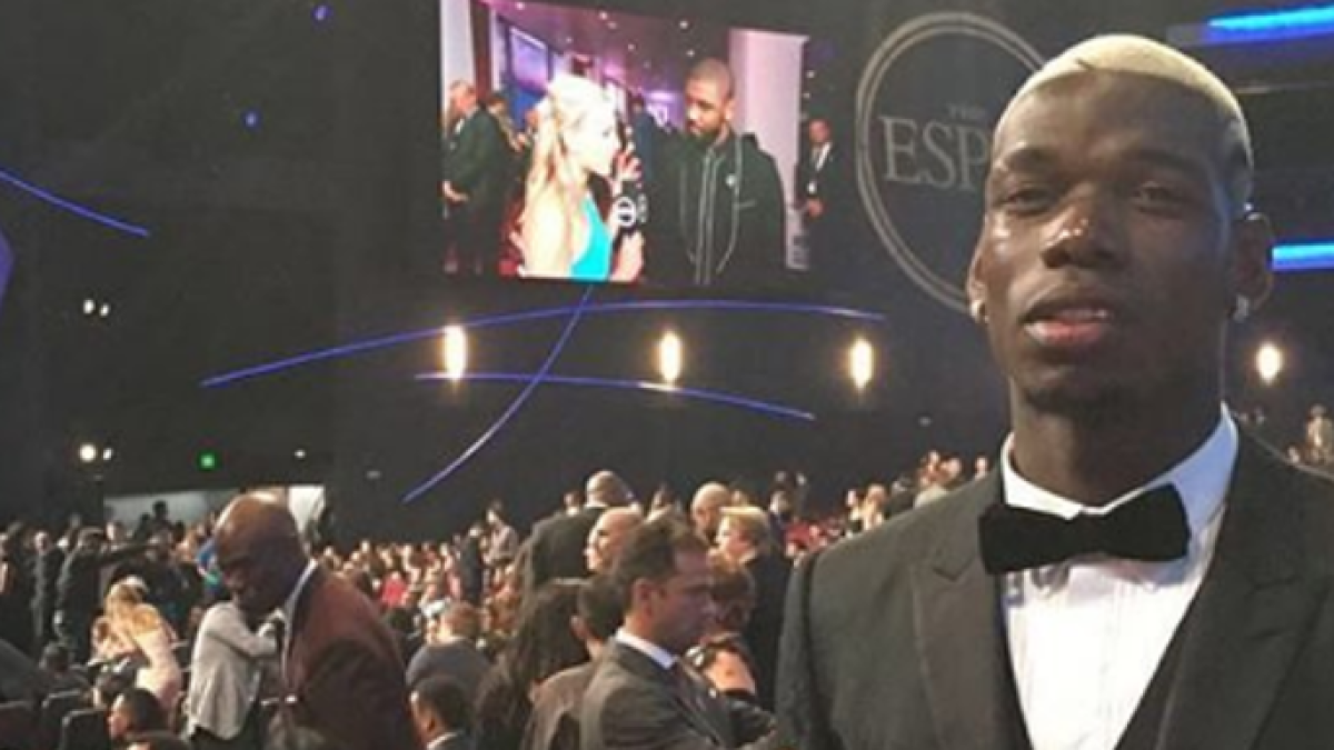 Paul Pogba en la entrega de premios ESPYS.