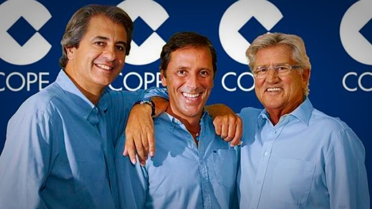 Lama, González y Pepe Domingo Castaño, parte de los deportes de COPE.