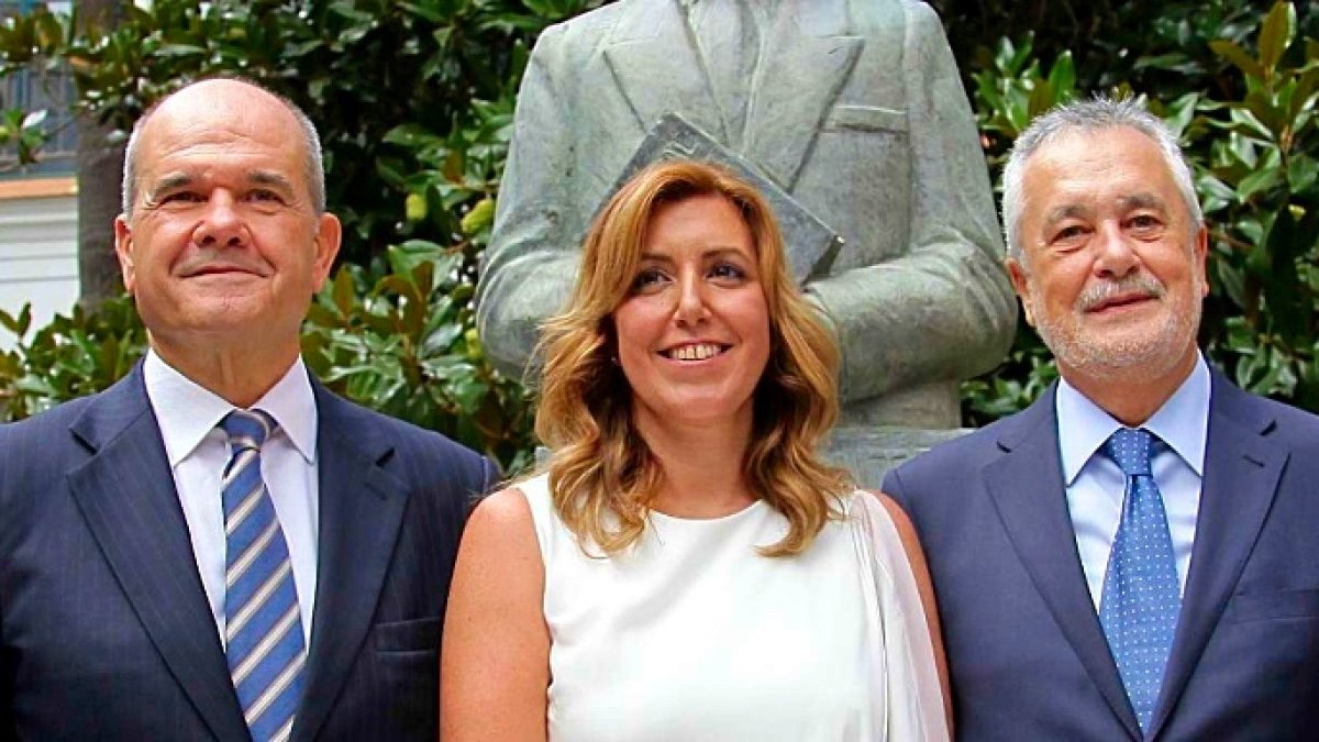 Chaves, Díaz y Griñán, en una imagen de archivo.