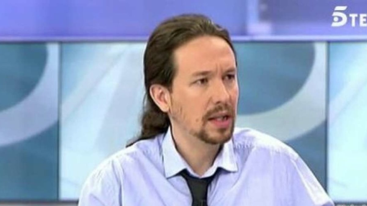 Pablo Iglesias, en una de sus visitas al programa de Ana Rosa Quintana