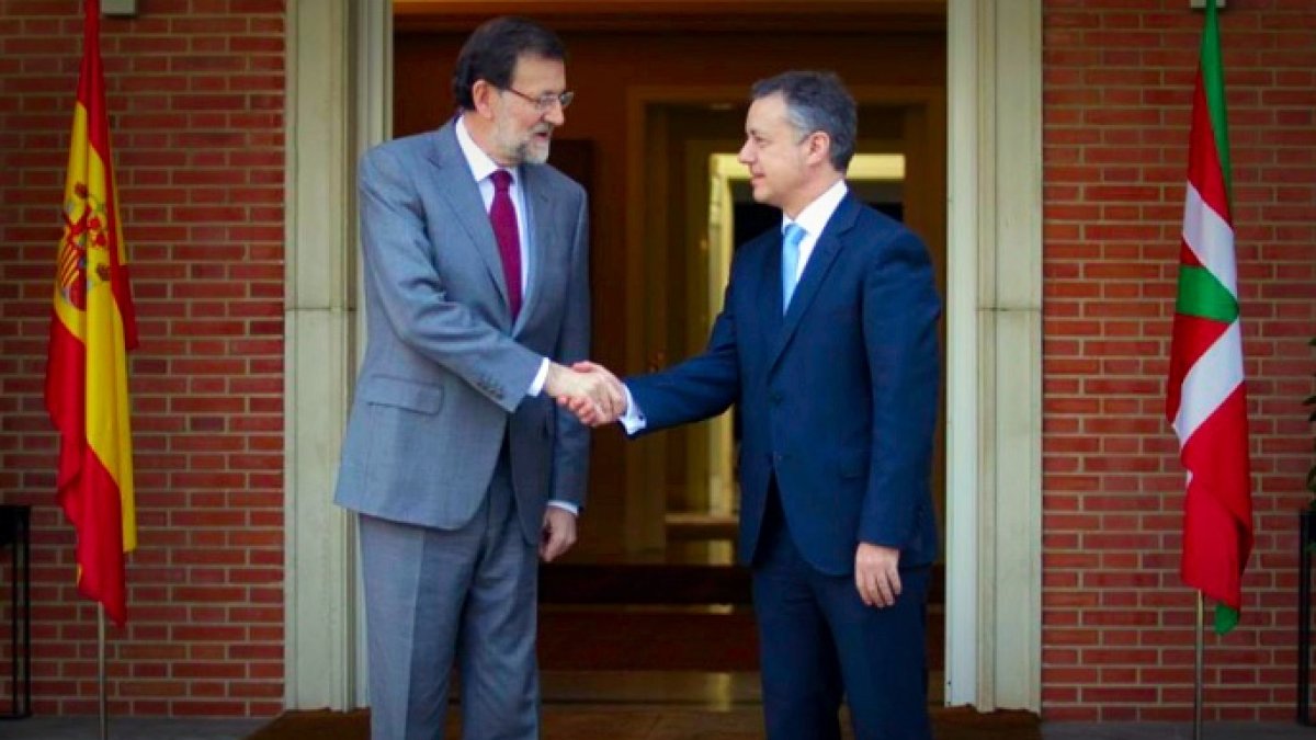 Mariano Rajoy e Iñigo Urkullo, en su último encuentro en La Moncloa.