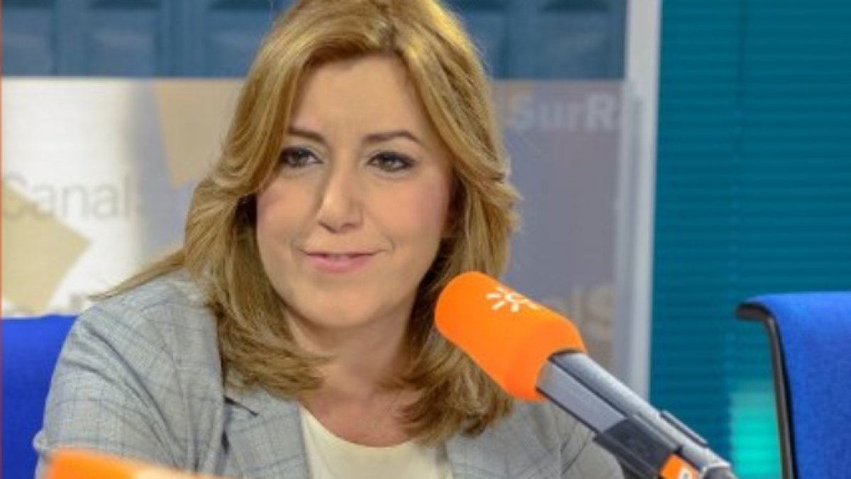 Susana Díaz, entrevistada este viernes en Canal Sur Radio.