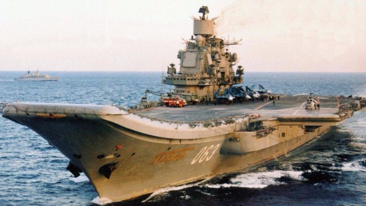 El portaaviones Admiral Kuznetsov.