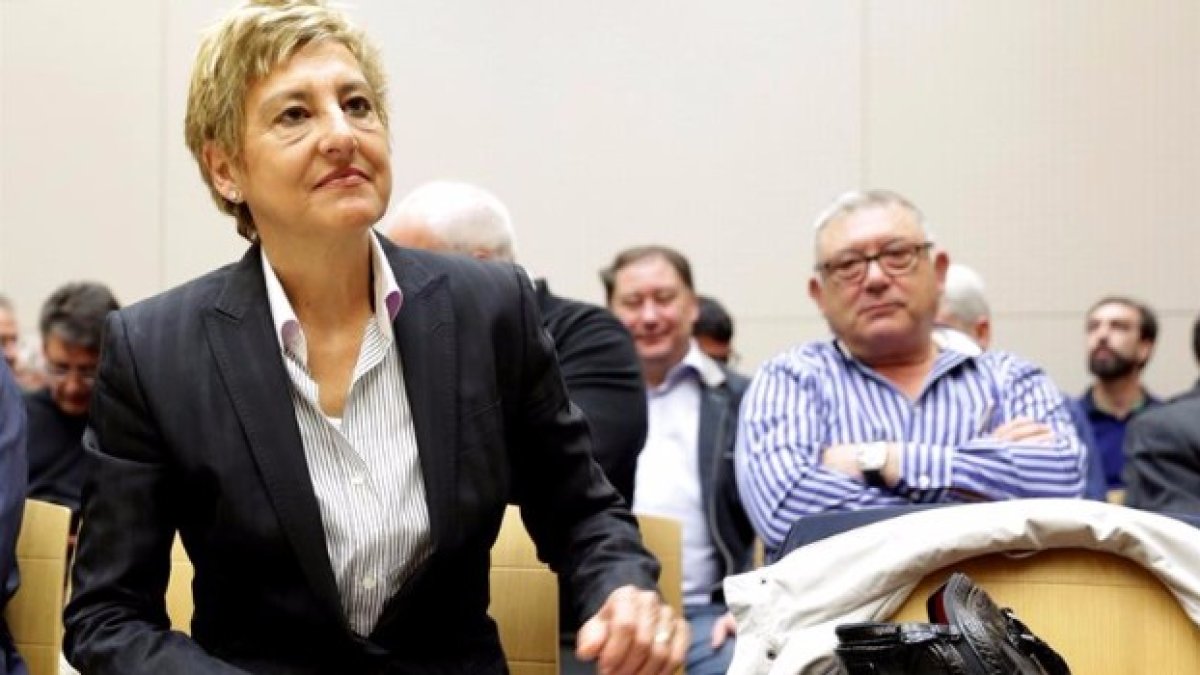 María Victoria Pinilla ante el juez.