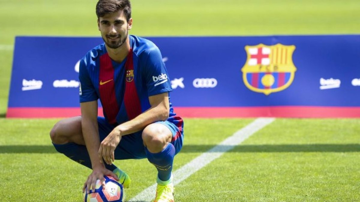El nuevo jugador del FC Barcelona André Gomes.
