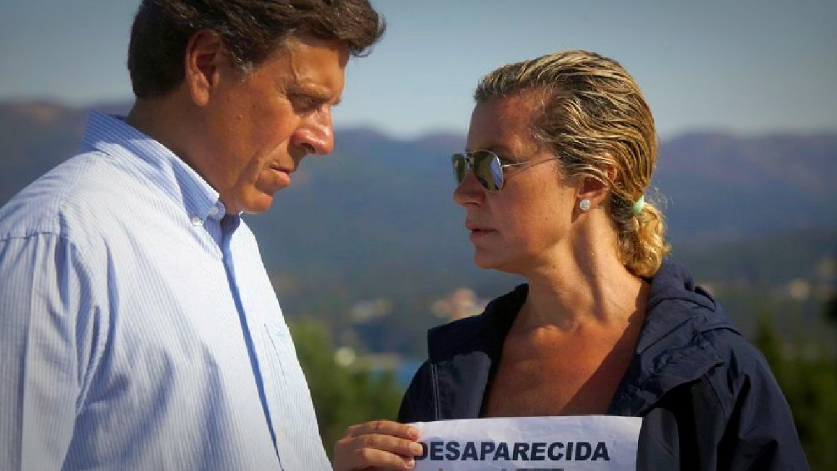 Los padres de Diana Quer, a finales de agosto.