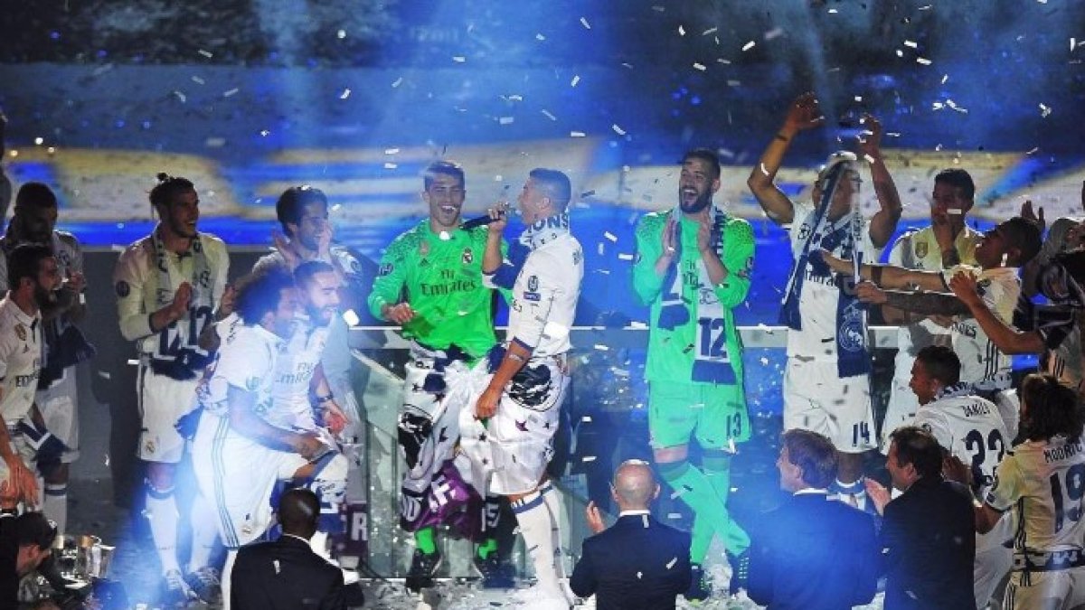 Cristiano Ronaldo dio la sorpresa en la histórica celebración del Real Madrid