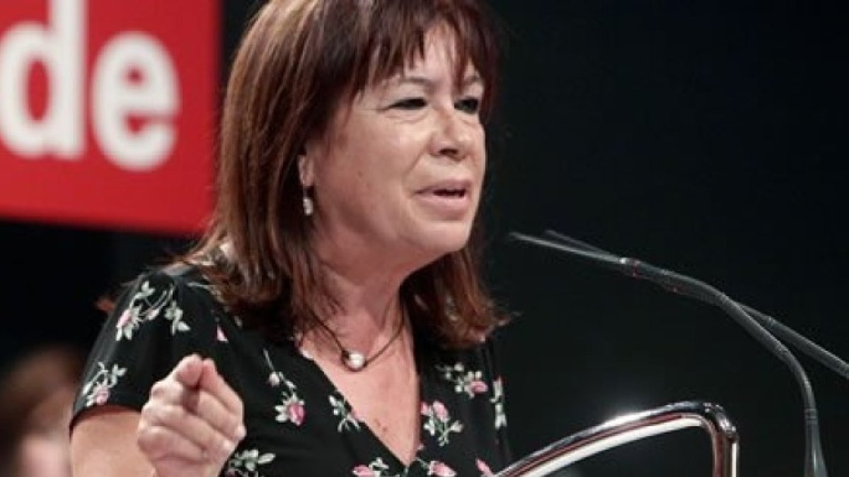 La presidenta del PSOE, Cristina Narbona.