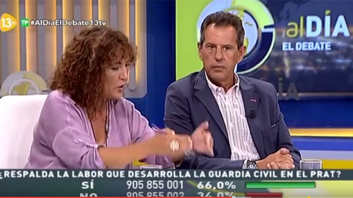 Rafael Merino junto a Libertad Martínez.