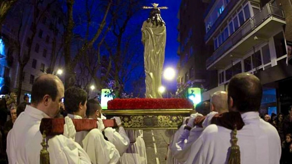 imagen del Divino Cautivo, en el barrio de Salamanca de Madrid.